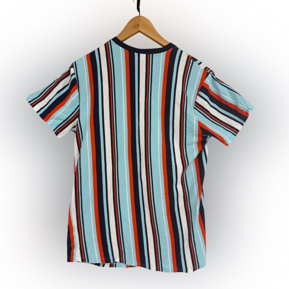 Vox Populi For the People 100% Cotton Legend Striped V-Neck T-Shirt, M - Picture 3 of 5